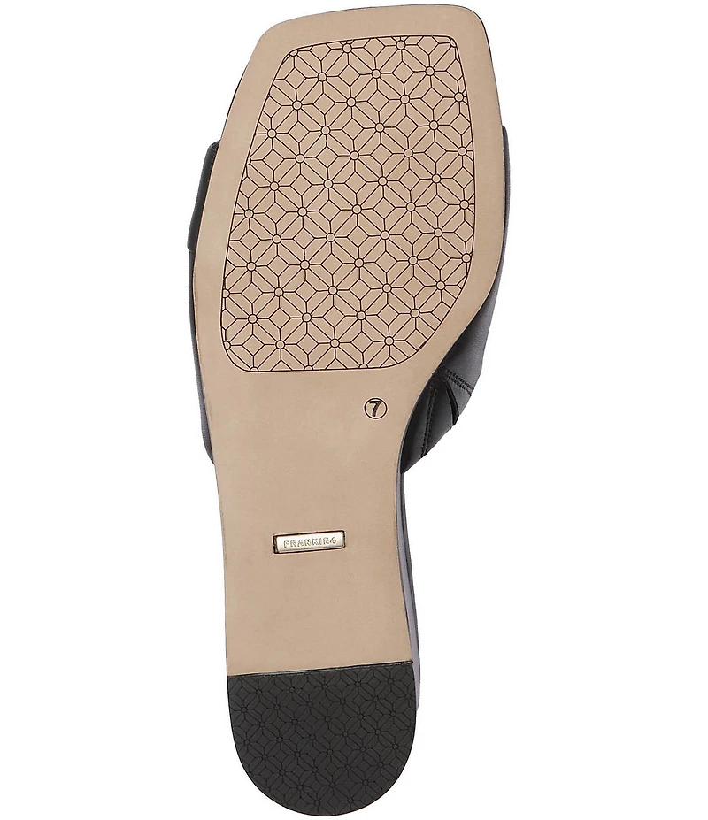 FRANKIE4 Carmen Leather Wedge Slide Sandals