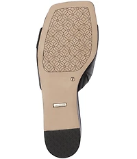 FRANKIE4 Carmen Leather Wedge Slide Sandals