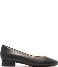 FRANKIE4 Cleo Leather Square Toe Pumps