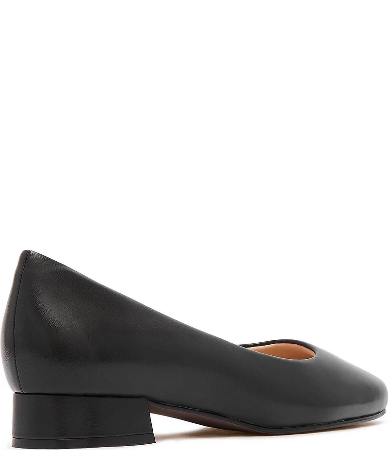 FRANKIE4 Cleo Leather Square Toe Pumps