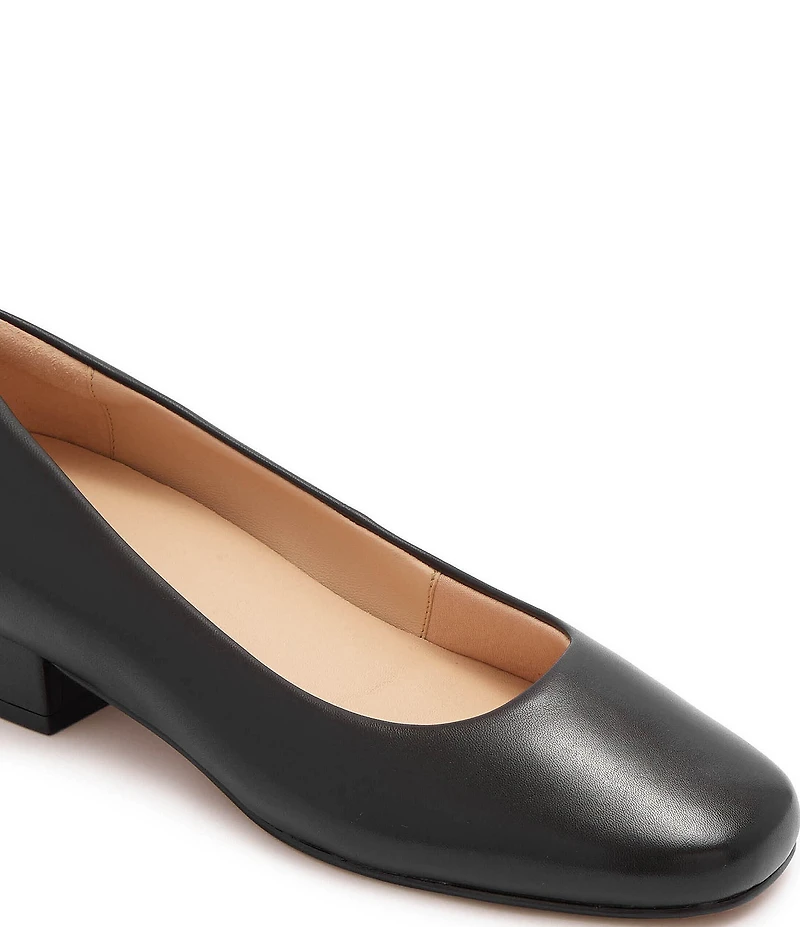 FRANKIE4 Cleo Leather Square Toe Pumps