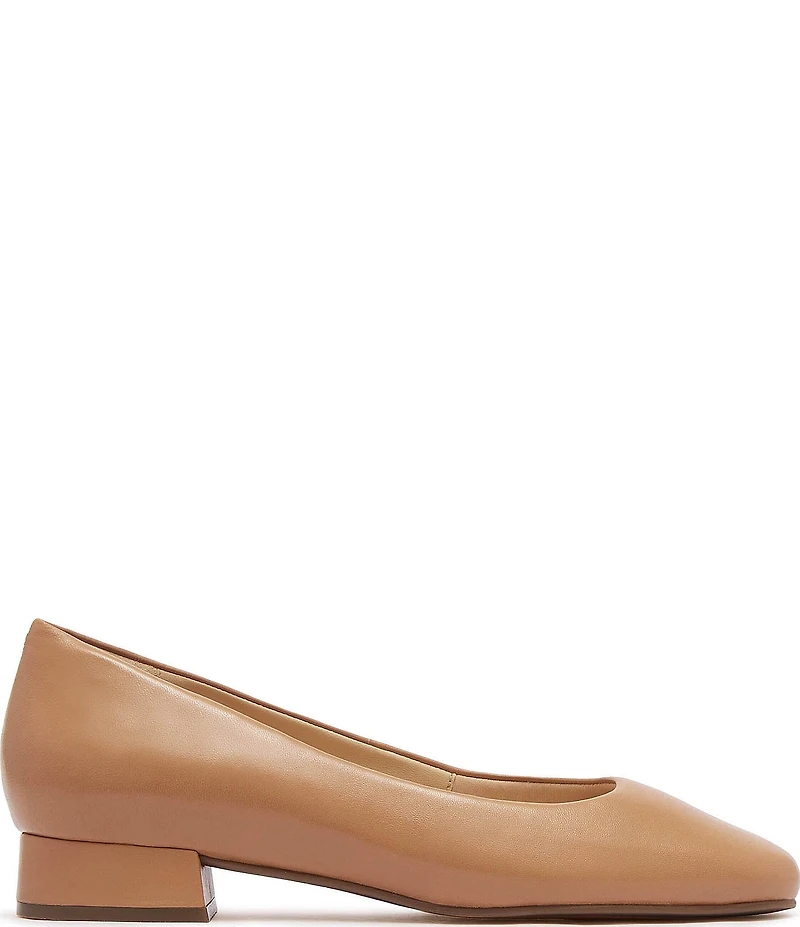 FRANKIE4 Cleo Leather Square Toe Pumps