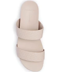 Frankie4 COAST Venice Embossed Woven Leather Slide Sandals