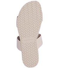 Frankie4 COAST Venice Embossed Woven Leather Slide Sandals