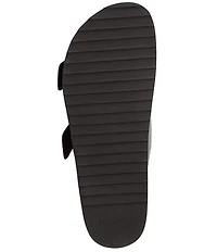 FRANKIE4 Deon Leather Studded Buckled Slide Sandals