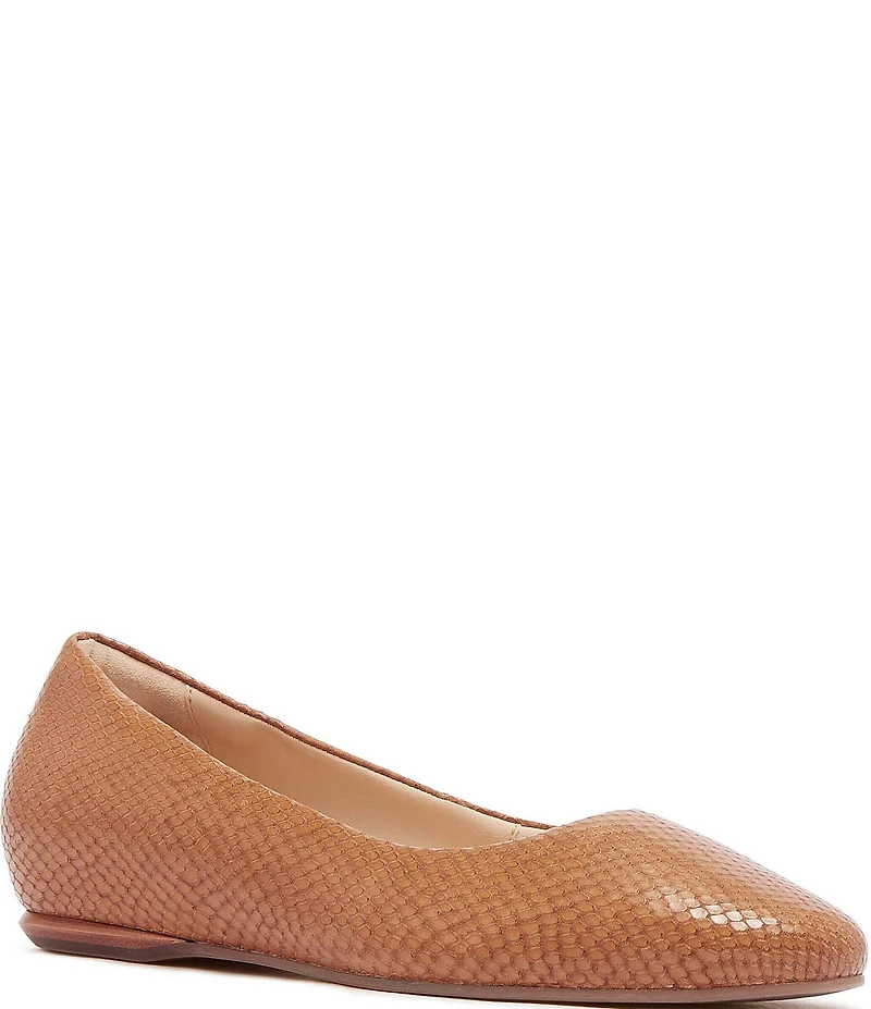 FRANKIE4 Dorset Snake Embossed Leather Ballet Flats