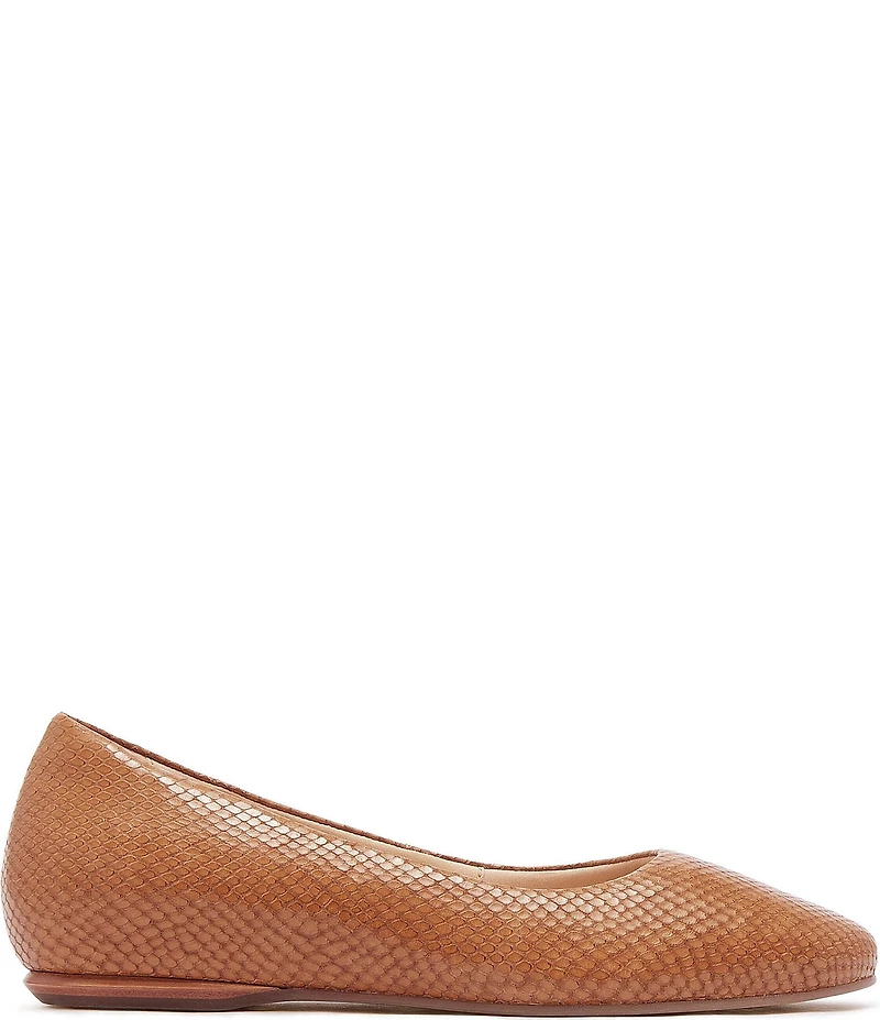 FRANKIE4 Dorset Snake Embossed Leather Ballet Flats