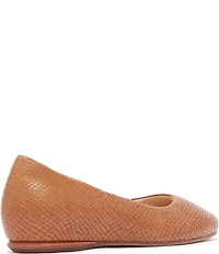 FRANKIE4 Dorset Snake Embossed Leather Ballet Flats