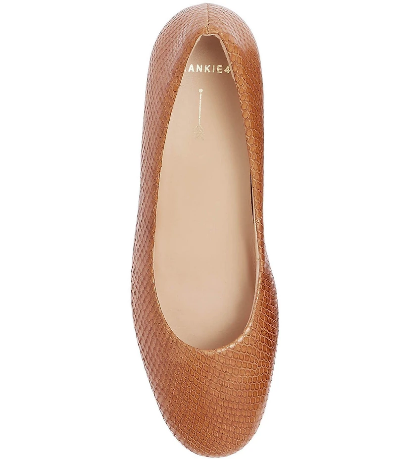 FRANKIE4 Dorset Snake Embossed Leather Ballet Flats