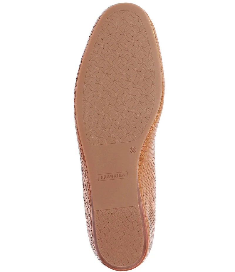 FRANKIE4 Dorset Snake Embossed Leather Ballet Flats