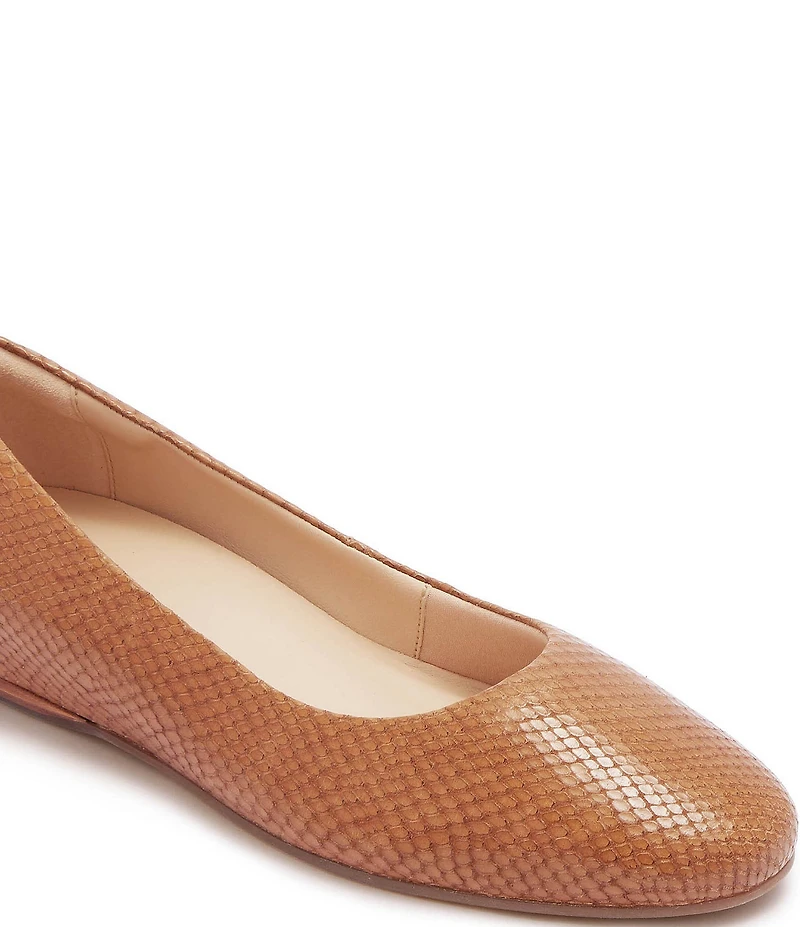 FRANKIE4 Dorset Snake Embossed Leather Ballet Flats