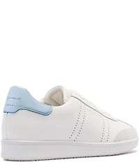 FRANKIE4 Drew Leather Metallic Logo Detail Sneakers