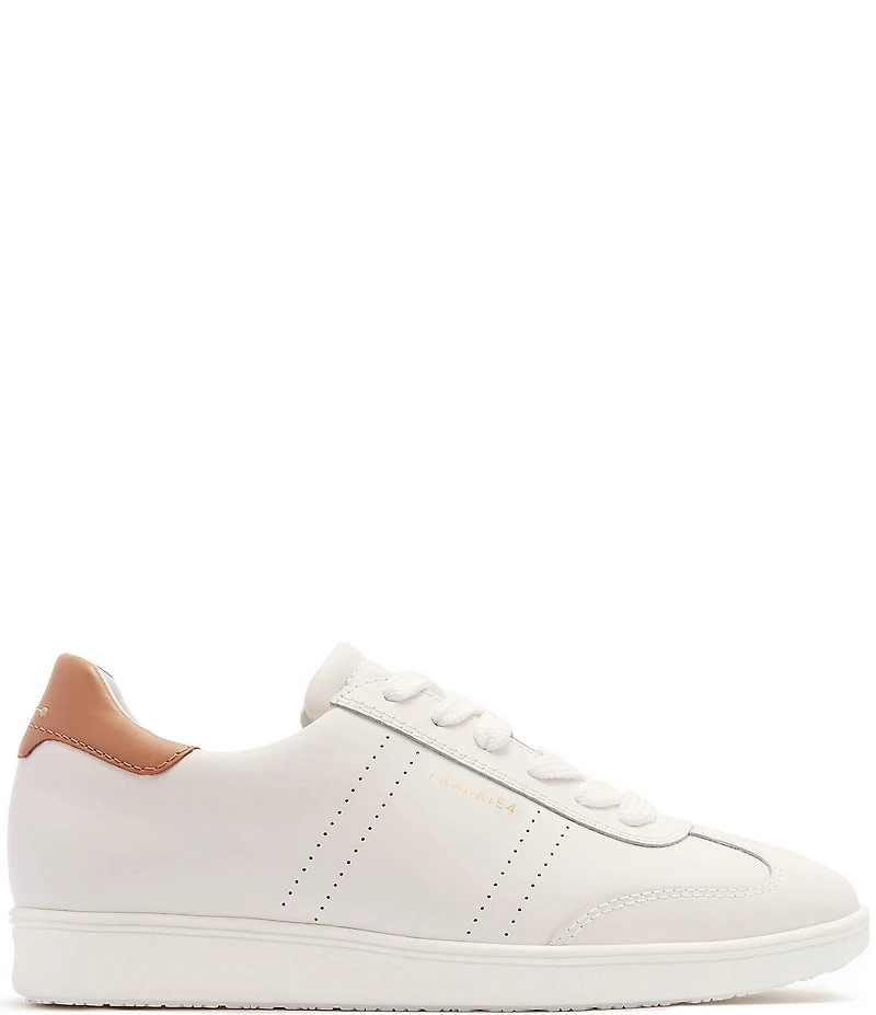 FRANKIE4 Drew Leather Metallic Logo Detail Sneakers