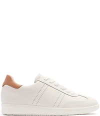FRANKIE4 Drew Leather Metallic Logo Detail Sneakers