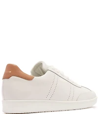 FRANKIE4 Drew Leather Metallic Logo Detail Sneakers