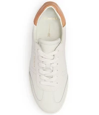 FRANKIE4 Drew Leather Metallic Logo Detail Sneakers