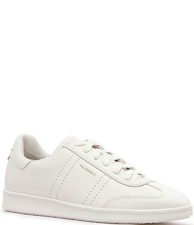 FRANKIE4 Drew Leather Metallic Logo Detail Sneakers