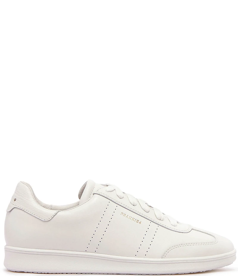 FRANKIE4 Drew Leather Metallic Logo Detail Sneakers