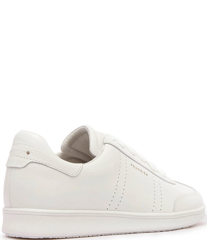 FRANKIE4 Drew Leather Metallic Logo Detail Sneakers