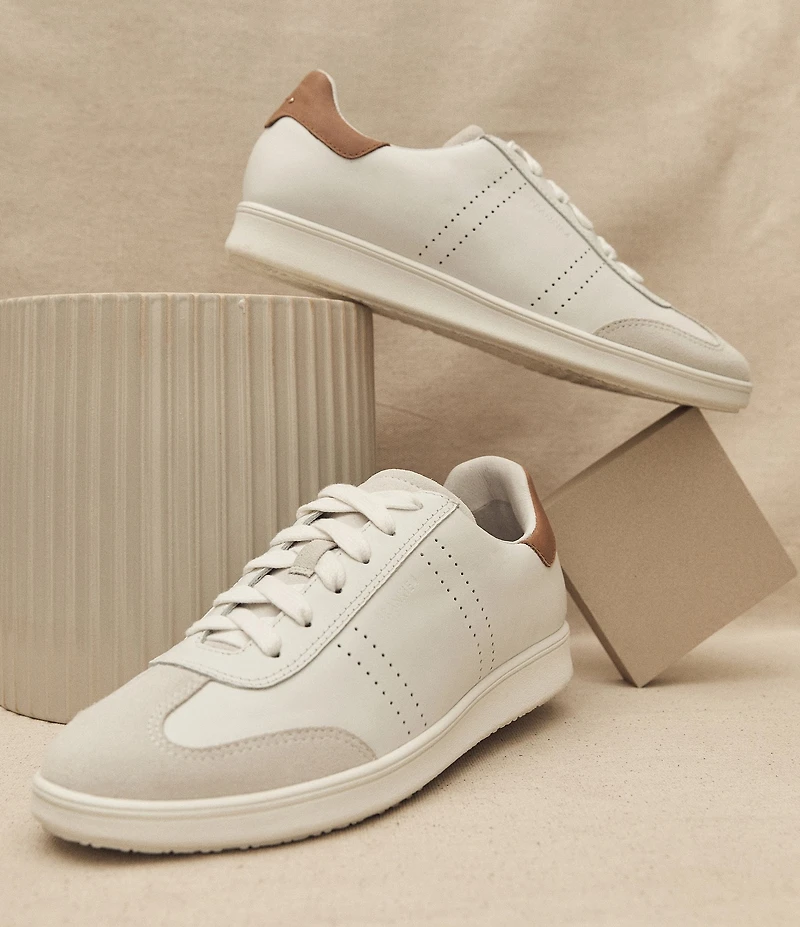 FRANKIE4 Drew Leather Perforated Detail Sneakers