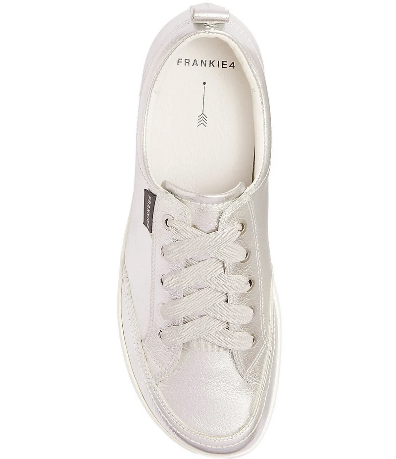 FRANKIE4 Ellie V Leather Lace Up Sneakers