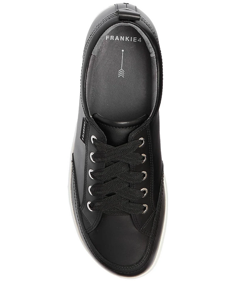FRANKIE4 Ellie V Leather Lace Up Sneakers