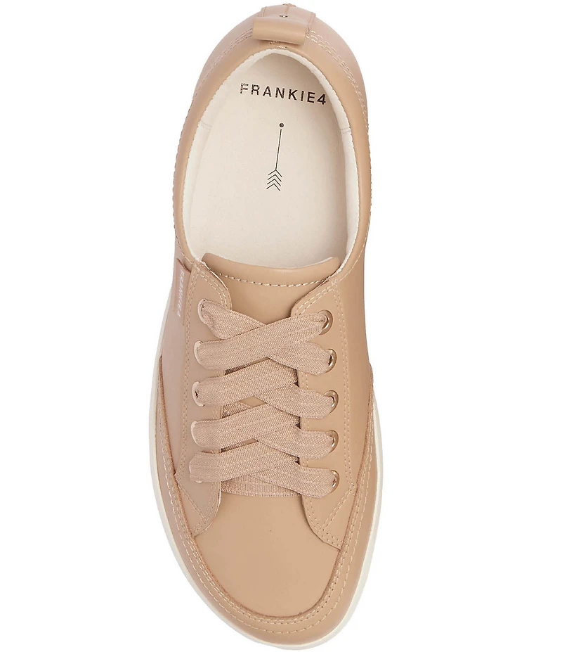FRANKIE4 Ellie V Leather Lace Up Sneakers