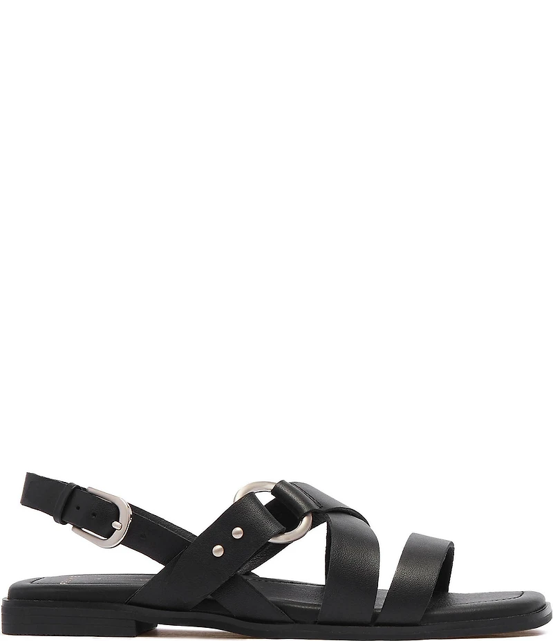 FRANKIE4 Finn Leather O-Ring Slingback Sandals