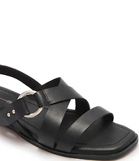 FRANKIE4 Finn Leather O-Ring Slingback Sandals