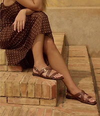 FRANKIE4 Finn Leather O-Ring Slingback Sandals