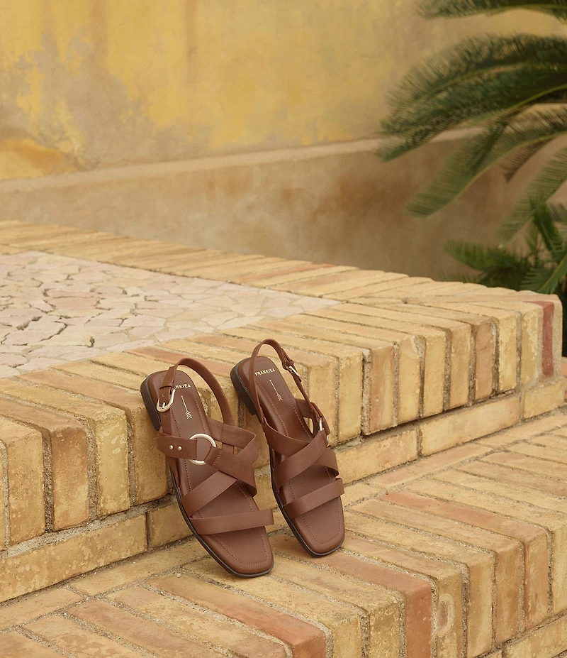 FRANKIE4 Finn Leather O-Ring Slingback Sandals