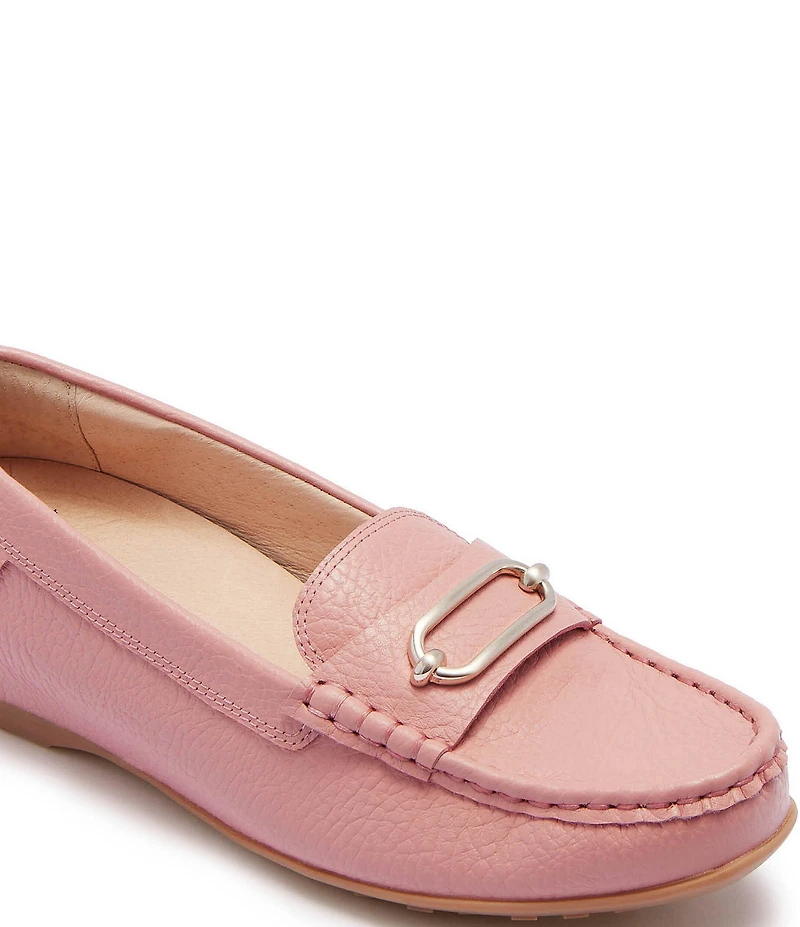 FRANKIE4 Foxx Leather Hardware Detail Driver Loafers