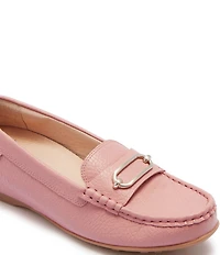 FRANKIE4 Foxx Leather Hardware Detail Driver Loafers