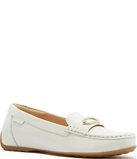 FRANKIE4 Foxx Leather Hardware Detail Driver Loafers