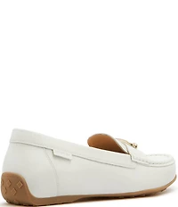 FRANKIE4 Foxx Leather Hardware Detail Driver Loafers