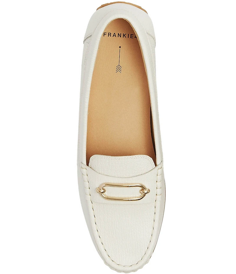 FRANKIE4 Foxx Leather Hardware Detail Driver Loafers