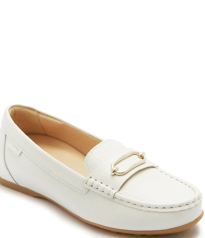 FRANKIE4 Foxx Leather Hardware Detail Driver Loafers