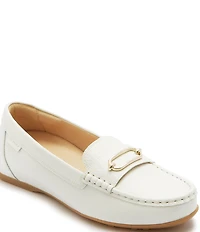 FRANKIE4 Foxx Leather Hardware Detail Driver Loafers