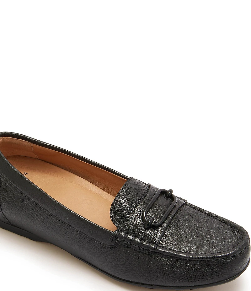 FRANKIE4 Foxx Leather Hardware Detail Driver Loafers