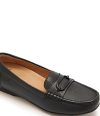 FRANKIE4 Foxx Leather Hardware Detail Driver Loafers