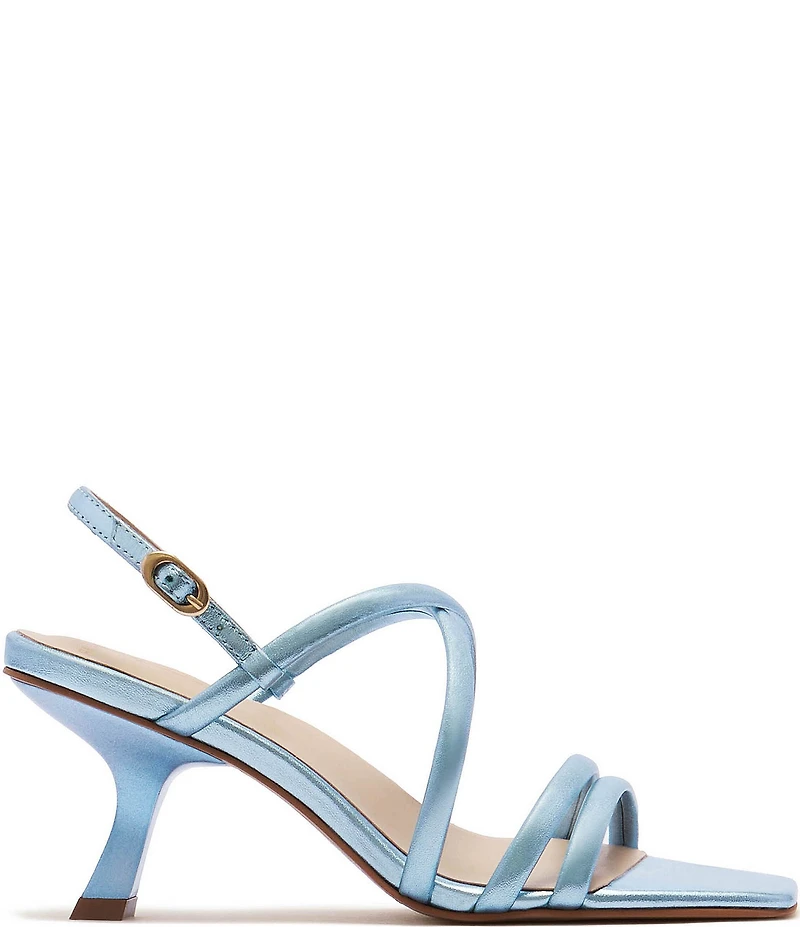 FRANKIE4 Giselle Metallic Leather Strappy Dress Sandals