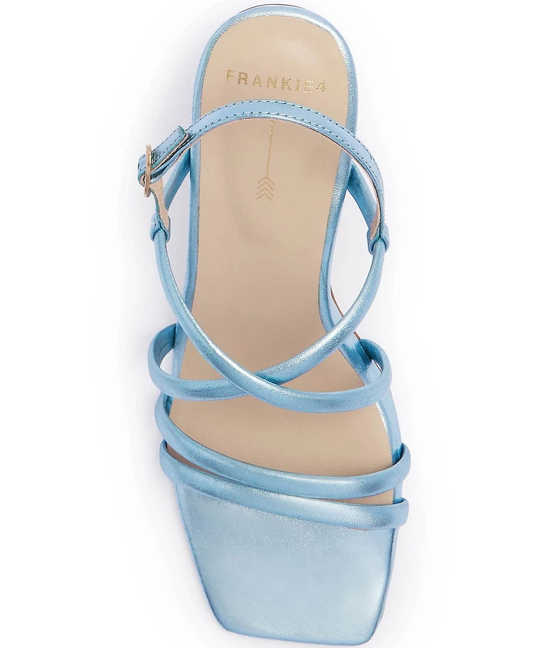 FRANKIE4 Giselle Metallic Leather Strappy Dress Sandals