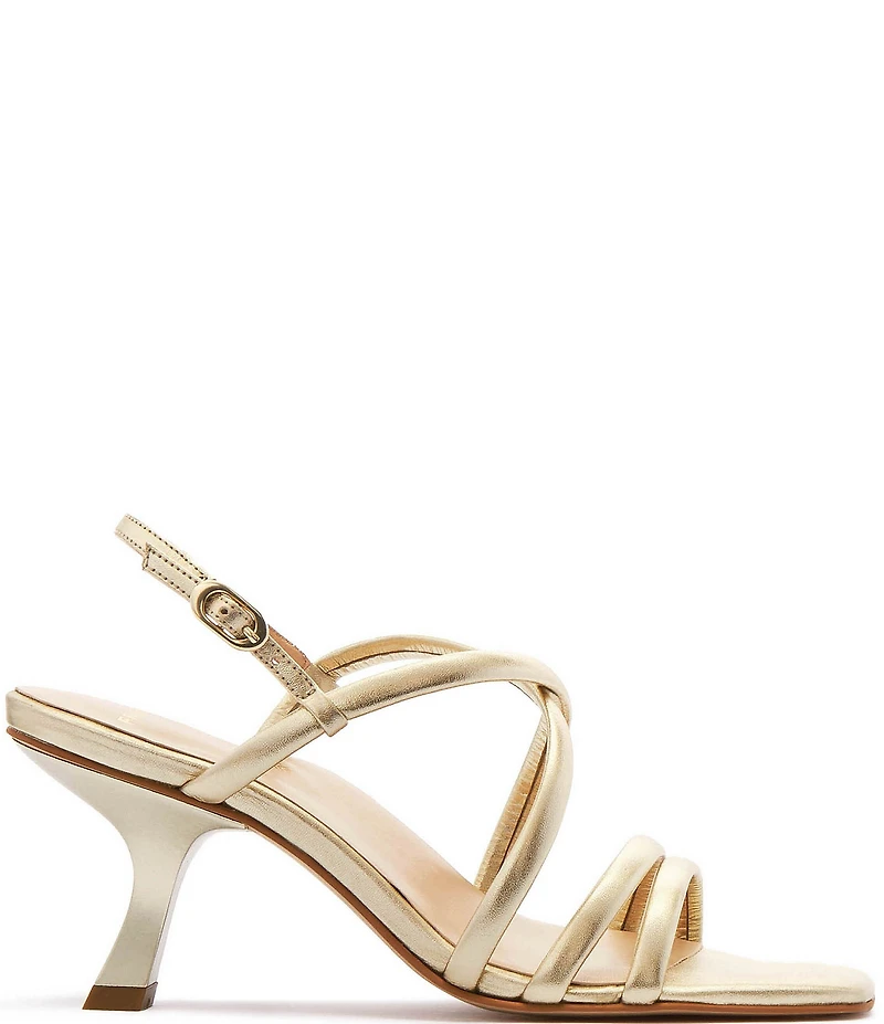 FRANKIE4 Giselle Metallic Leather Strappy Dress Sandals