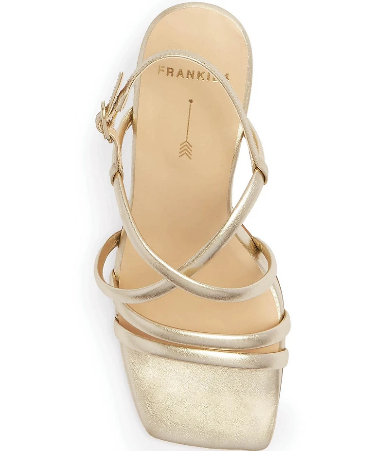 FRANKIE4 Giselle Metallic Leather Strappy Dress Sandals