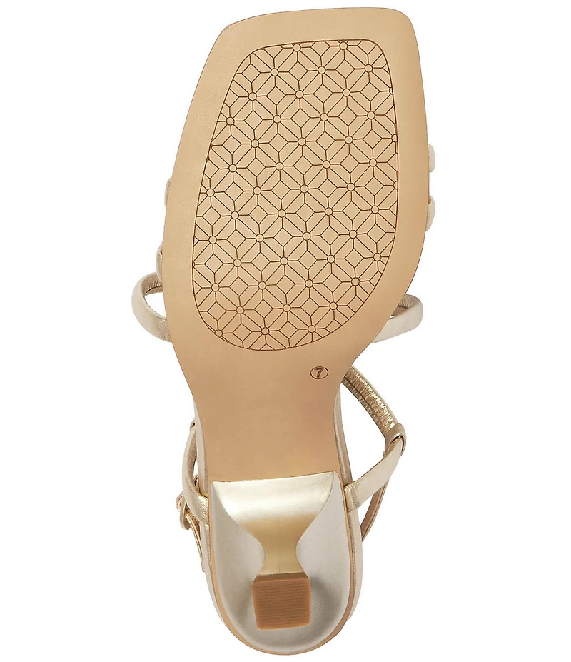 FRANKIE4 Giselle Metallic Leather Strappy Dress Sandals