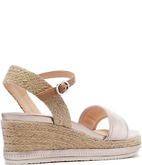 FRANKIE4 Harris Leather Platform Wedge Espadrille Sandals