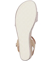 FRANKIE4 Harris Leather Platform Wedge Espadrille Sandals