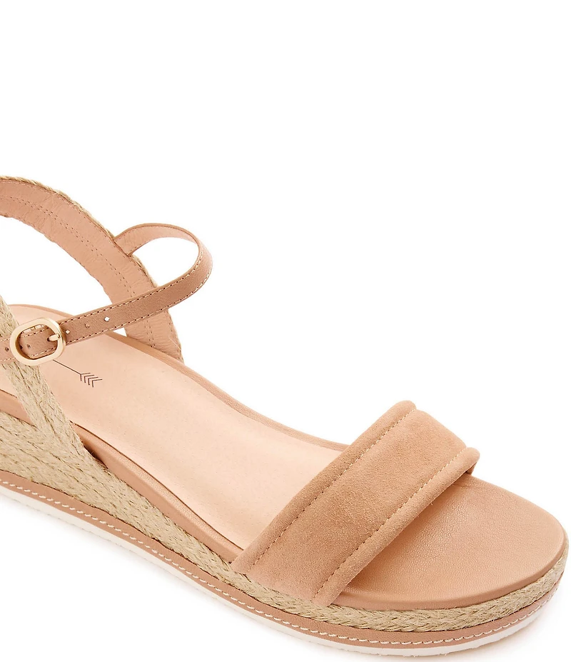 FRANKIE4 Harris Suede Platform Wedge Espadrille Sandals