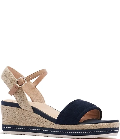 FRANKIE4 Harris Suede Platform Wedge Espadrille Sandals