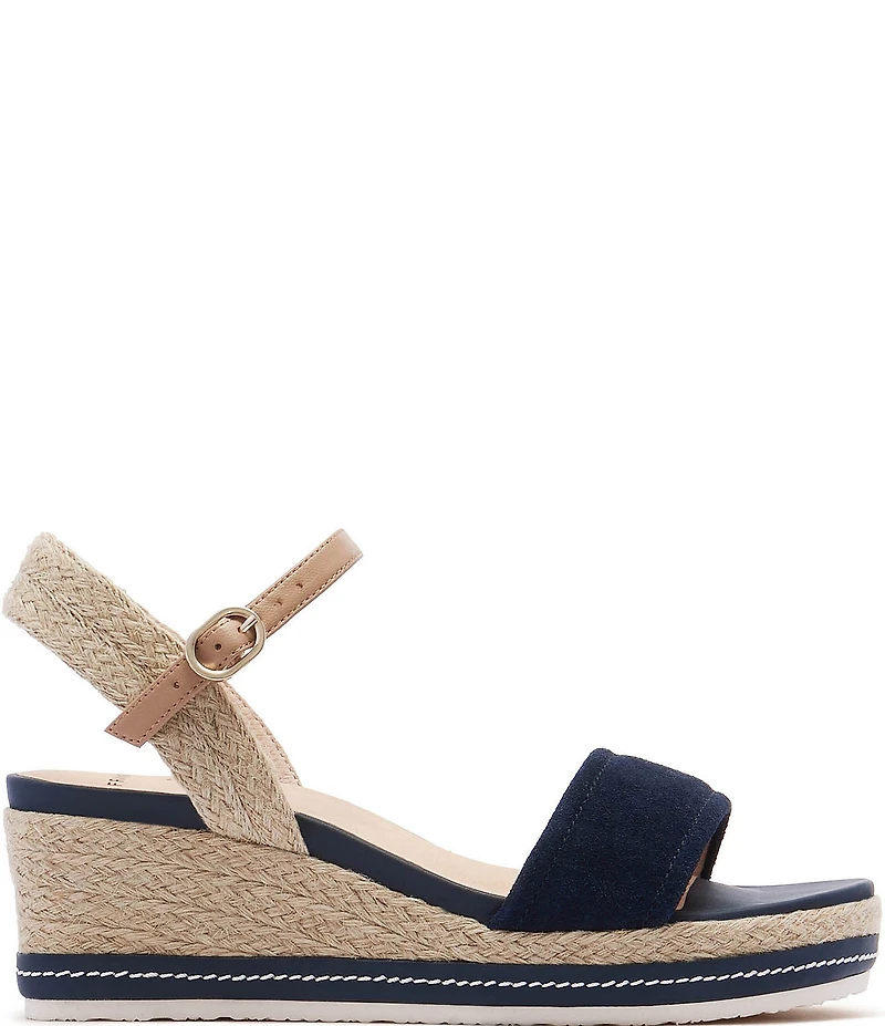 FRANKIE4 Harris Suede Platform Wedge Espadrille Sandals